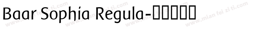 Baar Sophia Regula字体转换